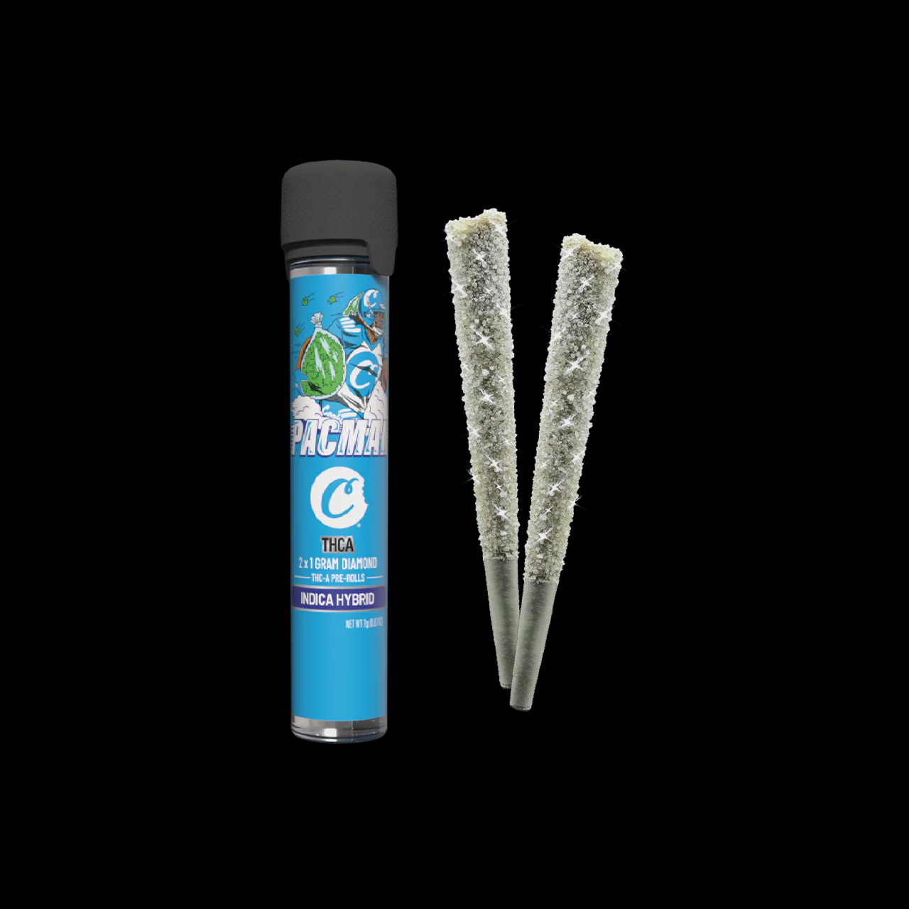 Cookies - THCA Pre-Roll w/ Diamonds 1G 2 Pack / Pacman